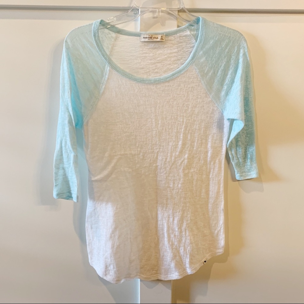 Abercrombie & Fitch |Baseball Burnout Tee Medium M